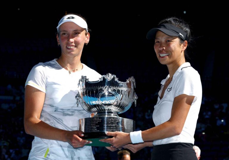 Elise Mertens Su Wei Hsieh 2024 Australian Open. Reuters